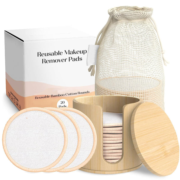 Cotton pads with bamboo box
